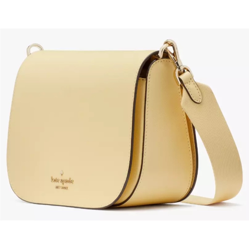 Kate Spade NWT Madison Saddle Bag

Yellow Saffiano Leather
